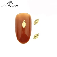 limited sale niziquan3 56mm20pcsbag niziquan3d gold leaf fallen leaves metal decorations diy nail accessories