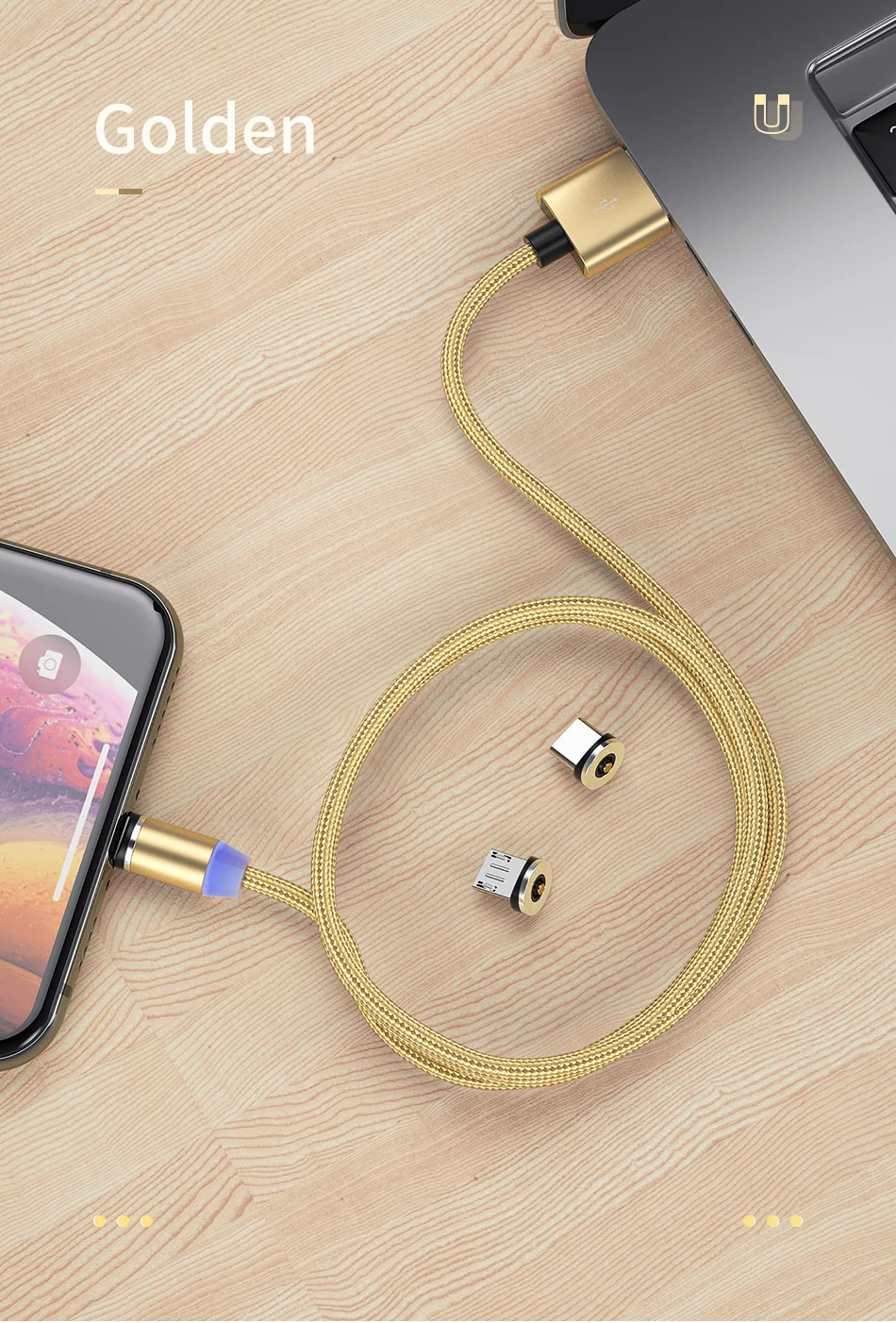 YKZ Магнитный USB кабель для huawei samsung type C type-C зарядный USB C Магнитный кабель Micro USB шнур для мобильного телефона для iPhone