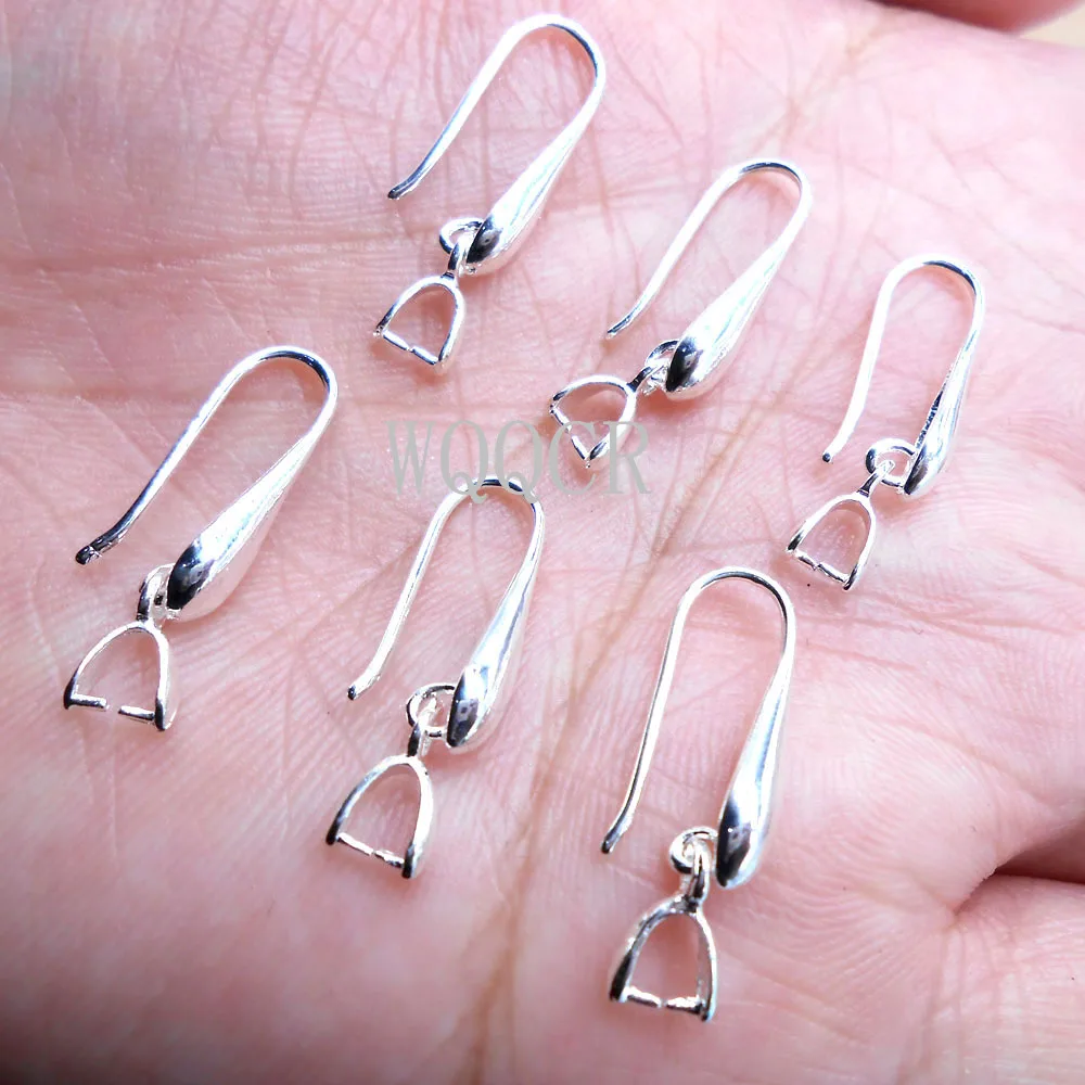

Женские серьги-Крючки из серебра 925 пробы с гладкой поверхностью, 10 шт.