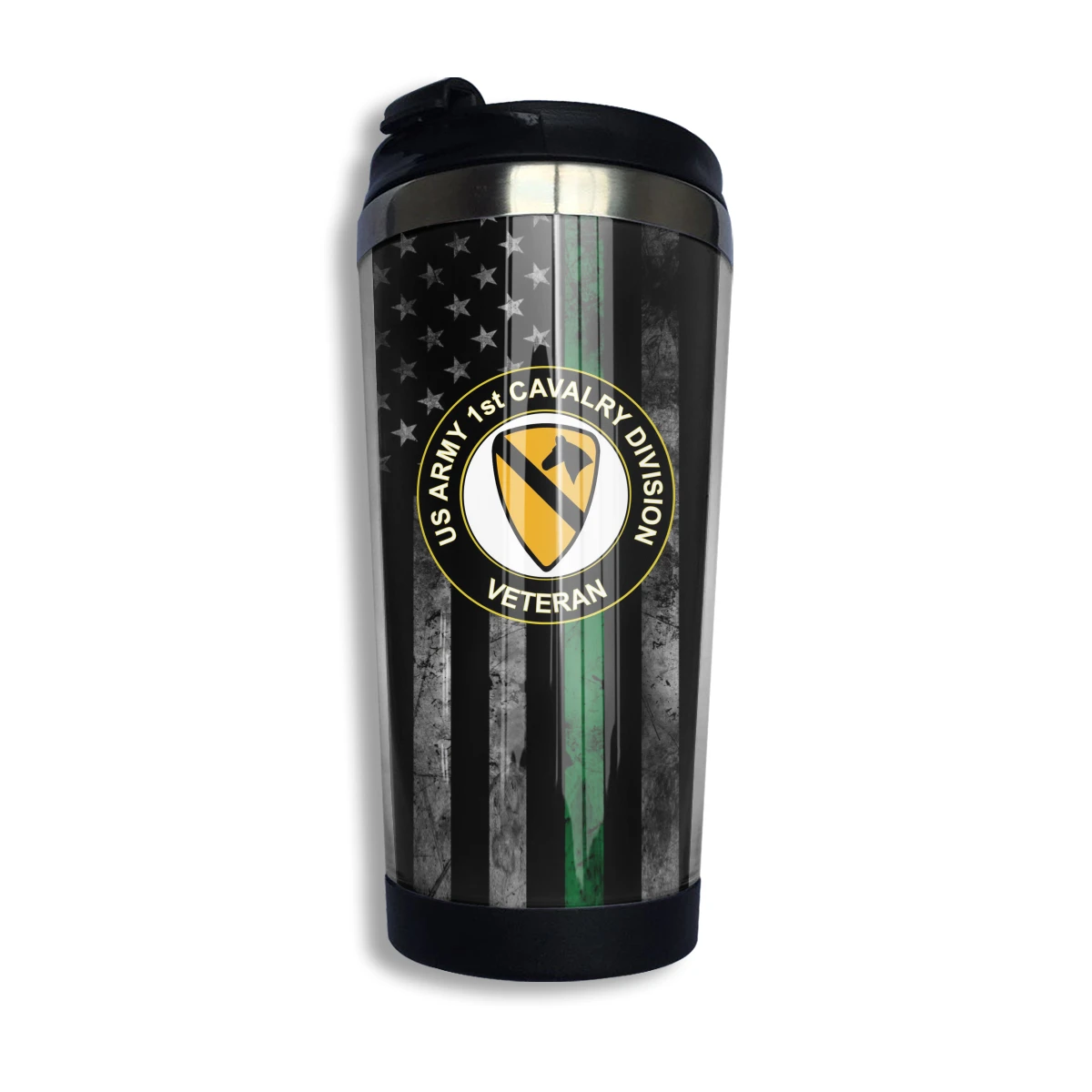 

US Army 1st CavalryStainless Steel Mug Travel Coffee Mug Great Birthday and Daily Gift Idea For Him or Her