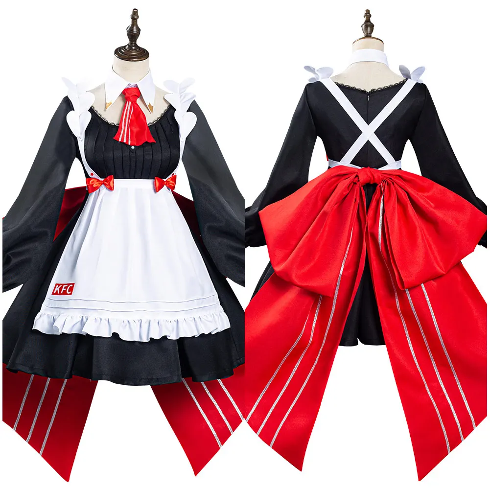 

Adult Women Genshin Impact x KFC Noelle Maid Dress Cosplay Costume Halloween Carnival Suit