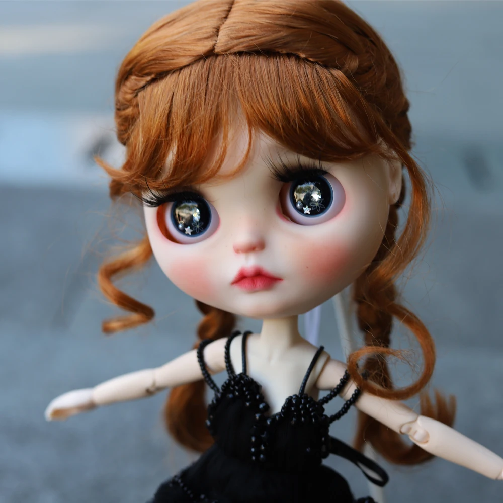 neo Blyth Doll NBL 1/6 BJD Customized Frosted Face big eyes Fashion girl makeup Ball Jointed with Live texture princess | Игрушки и