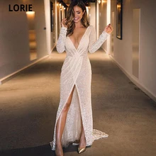 Lorie vestido de celebridade com lantejoulas, decote em v profundo, sexy, longo, vestido de baile, brilhante, formal, tamanho grande (4)