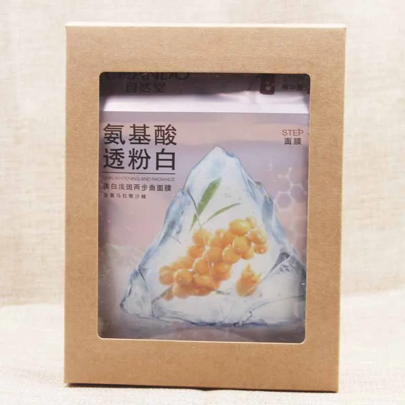 10 шт DIY винтажная цветная крафт-бумага подарочная коробка посылка с прозрачным