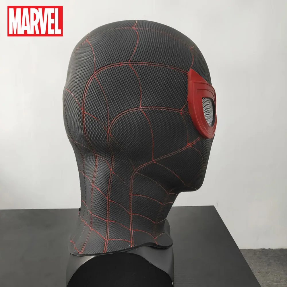 Disney Spiderman Heroes Expedition Headgear Mask PVC Black Stealth Battlesuit Marvel Hat Caps for Men | Аксессуары для одежды