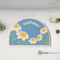 semicircle mats flower welcome entrance doormats carpets rugs for home bath living room floor stair kitchen hallway non slip