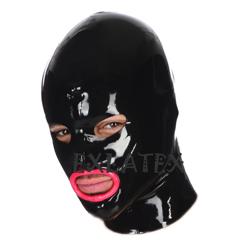 Латексная Маска на голову праздничная резиновая маска с отверстиями для глаз