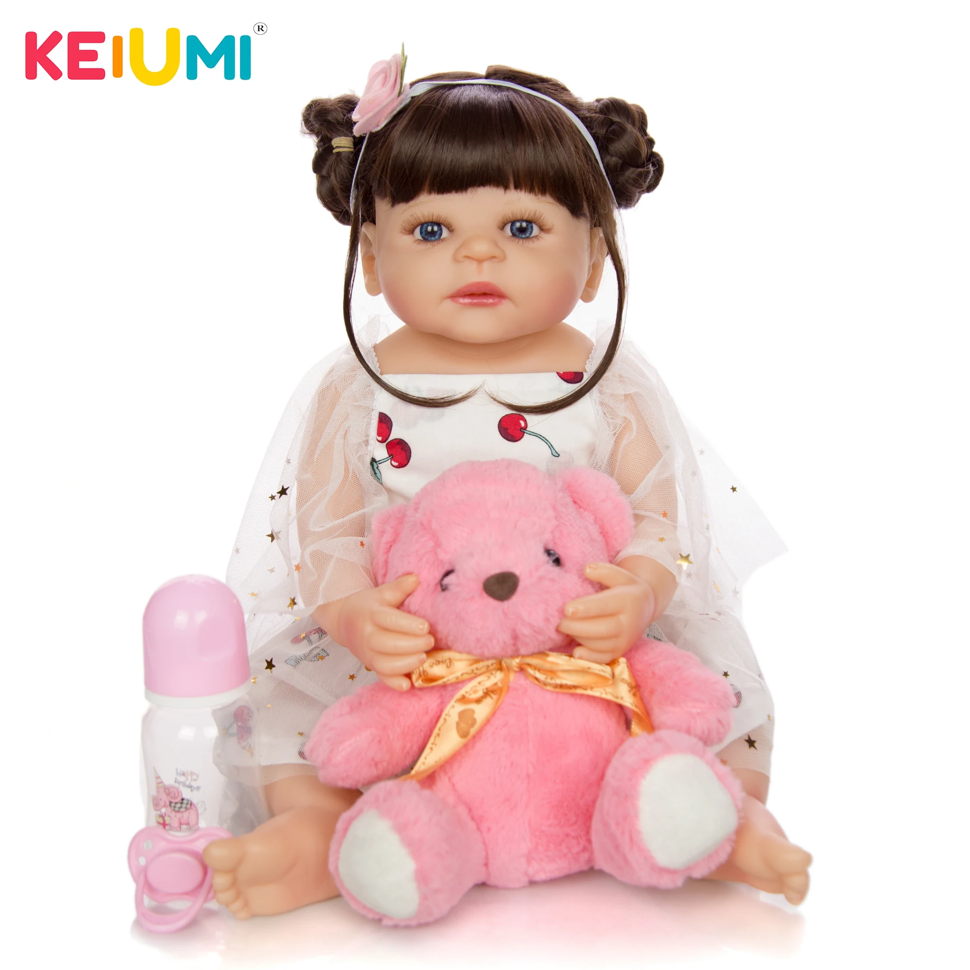 KEIUMI Реалистичная горячая Распродажа милые 22 дюймовые игрушки для новорожденных
