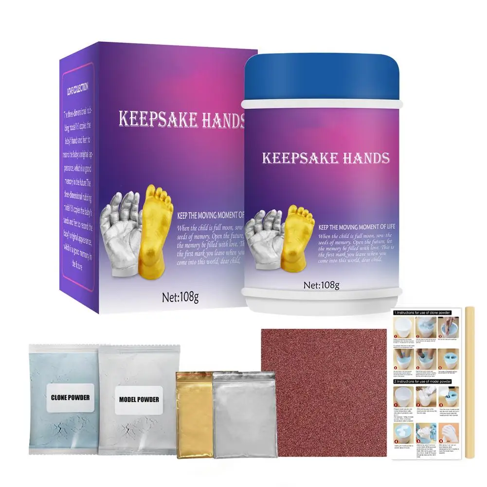 

Keepsake Hands Casting Kit - DIY Plaster Statue Molding Kit Hand Holding Craft For Couples Adult Child Wedding Friends Ann