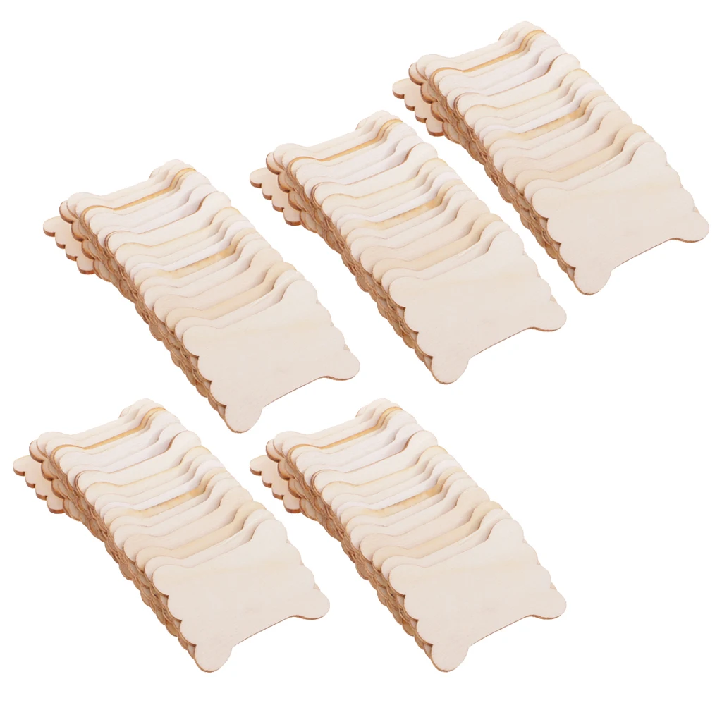 Prettyia 100 шт. деревянная заготовка резьбы лента шпагат катушка Органайзер плоский