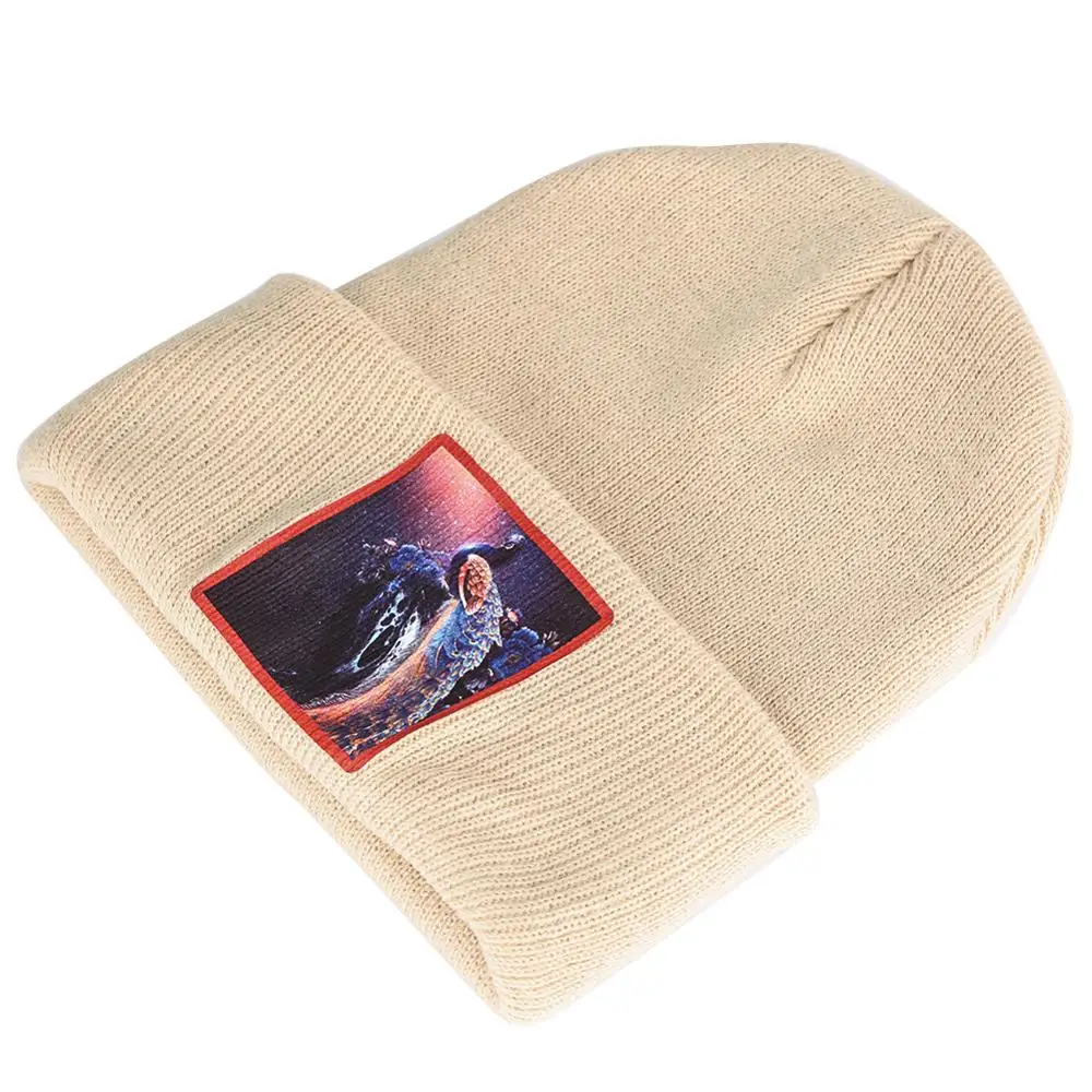 Мужская лыжная шапка Skullies теплая зимняя шапочка с павлином унисекс Толстая дыней