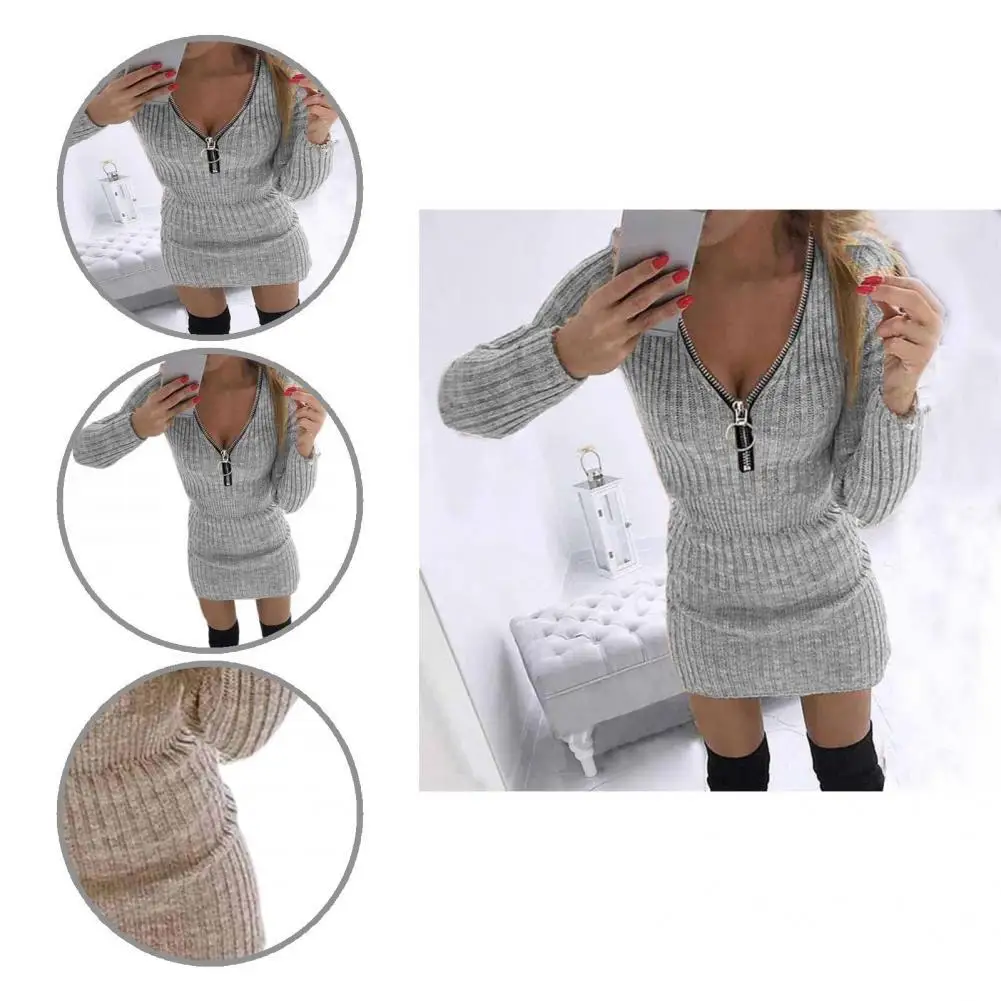 

Streetwear Stylish Striped Pure Color Dress Female Women Dress Solid Color for Office