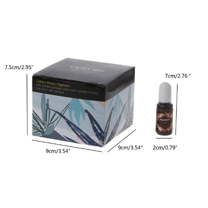 

24 Bottles High Concentrated Alcohol-Based Inks Epoxy Resin Pigment & 24 Translucent Crystals Liquid Resin Pigment Kit
