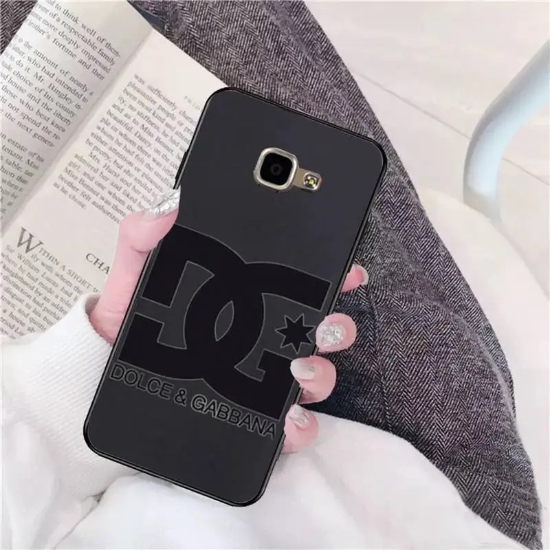 

Italian Fashion Design Brand DG Phone Case For Samsung A 9 10 20 30 40 M20 S 30 31 J5(2015) J5prime 6 7 Plus