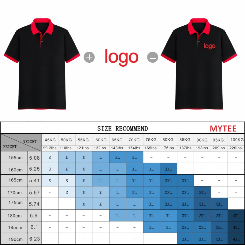 Мужская рубашка-поло MYTEE с логотипом на заказ вышивкой разноцветная лацканами