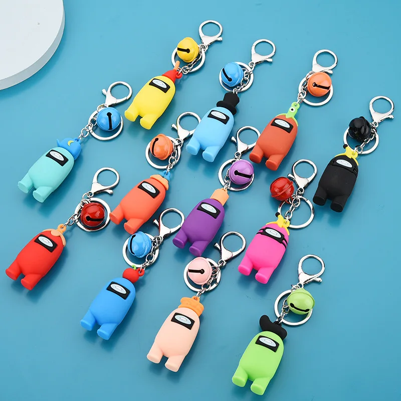 

Among Us Cartoon Werewolf Killing Silicone Keychain Creative Cute Toy Car Bag Pendant Fashion Couple Gift Key Ring Jewelry