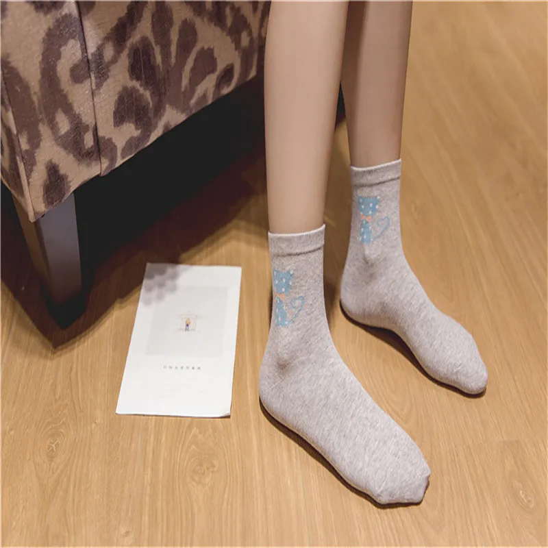 ZDL-304 новые длинные 5 Цвета в виде милых животных Кошки Новинка осень-зима