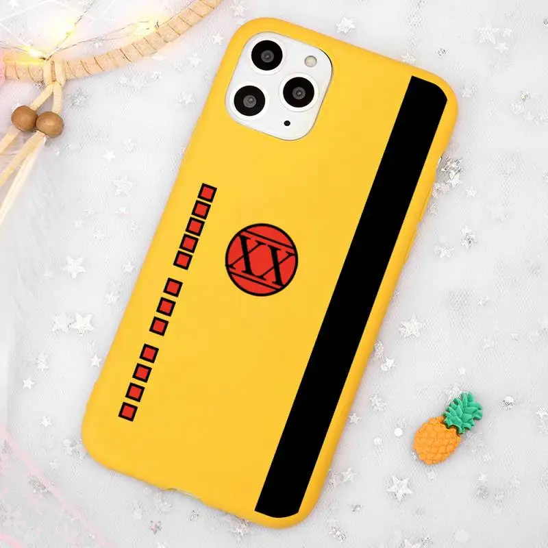 

HUNTER x HUNTER HxH Gon Killua Anime Phone Case Candy Color Yellow for iPhone 11 12 pro XS MAX 8 7 6 6S Plus X 5S SE 2020 XR