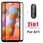 Защитное стекло 2 в 1 для samsung galaxy A11, Защитное стекло для samsung A11, A, 11, sumsung, Защитная пленка для очков, 6,4 дюйма, для samsung galaxy A11