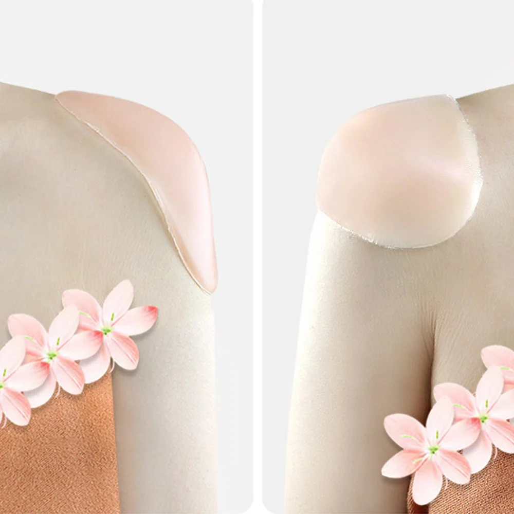 

2 Pairs Anti-Slip Reusable Shoulder Pads Silicone Breathable Shoulder Pads