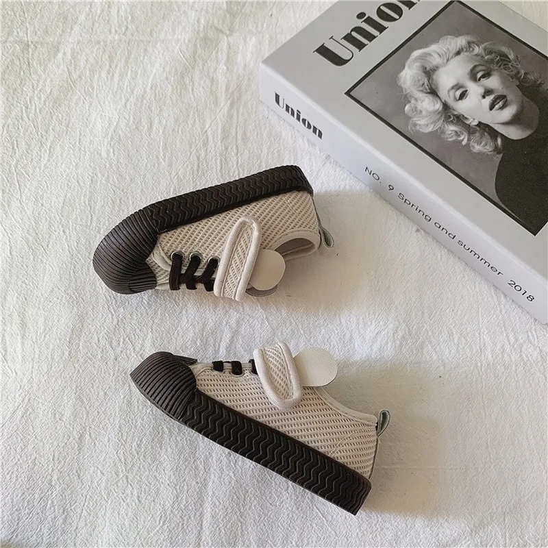 

Children'comfortable and Breathable Casual Shoes Spring 2021 New Mesh Boys and Girls Casual Shoes Baby Board Shoe