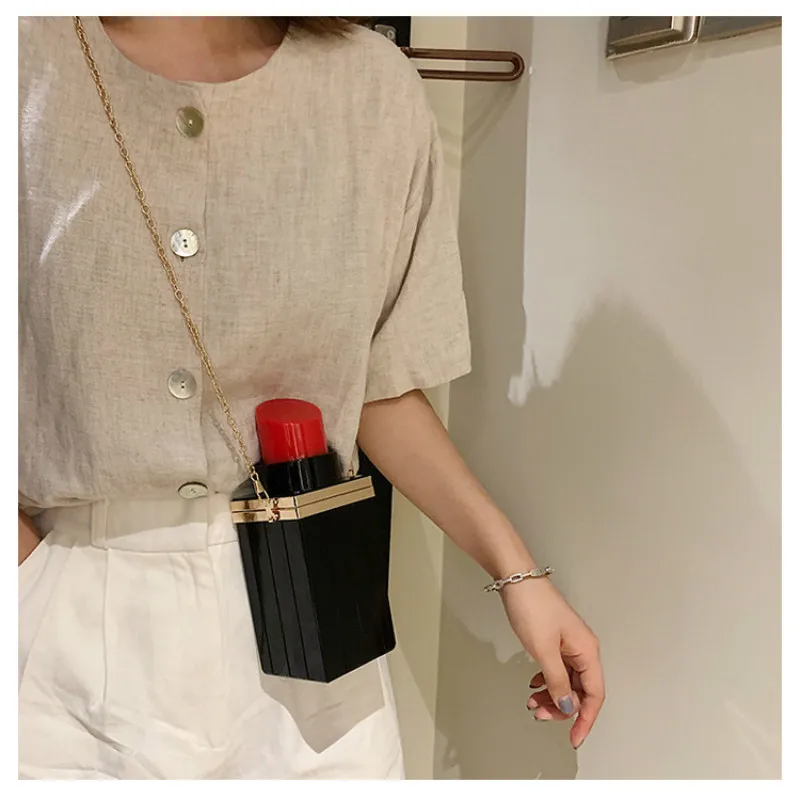 Женская сумка-мессенджер акриловая мини-сумка через плечо в форме губ | Багаж и