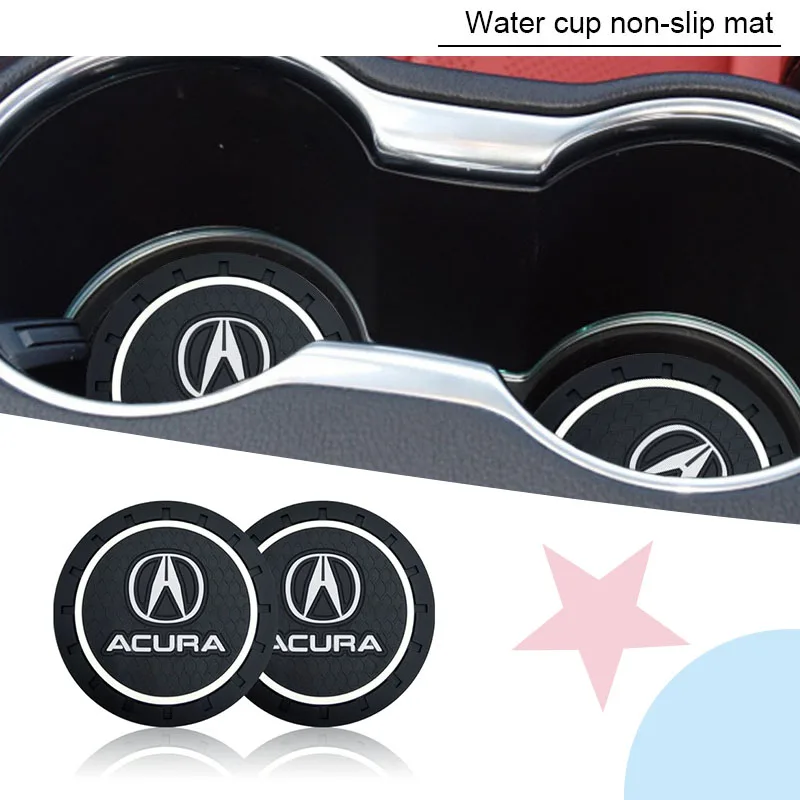 1 шт. Автомобильная противоскользящая подставка под чашку с эмблемой коврик