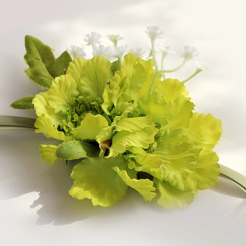 Браслет с цветами для девочек аксессуары невесты браслет ручной работы