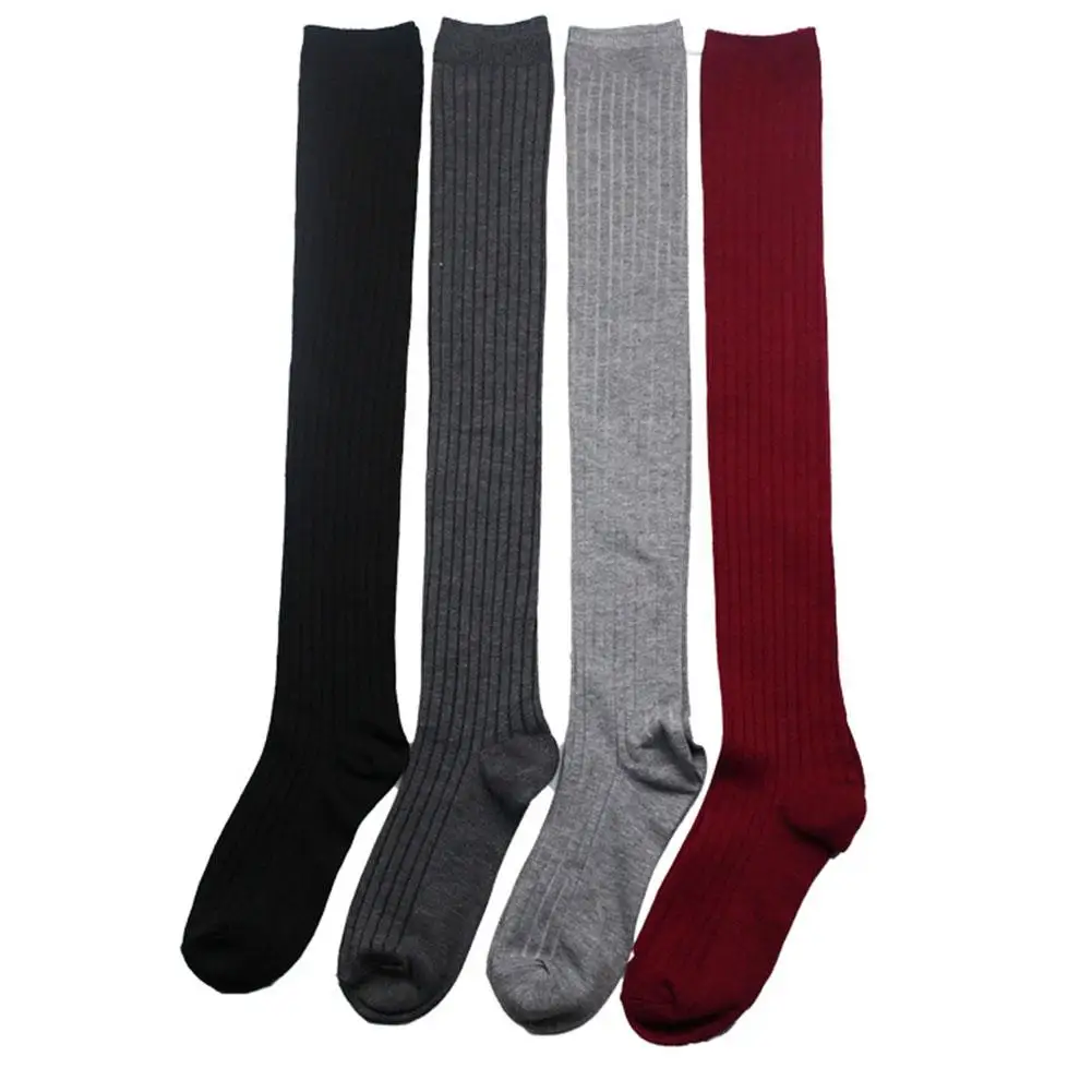 Winter Warm Cotton Stockings Women Sexy Thick Crochet Over The Knee Thigh Stockings Warm Thigh High Stockings calcetines mujer