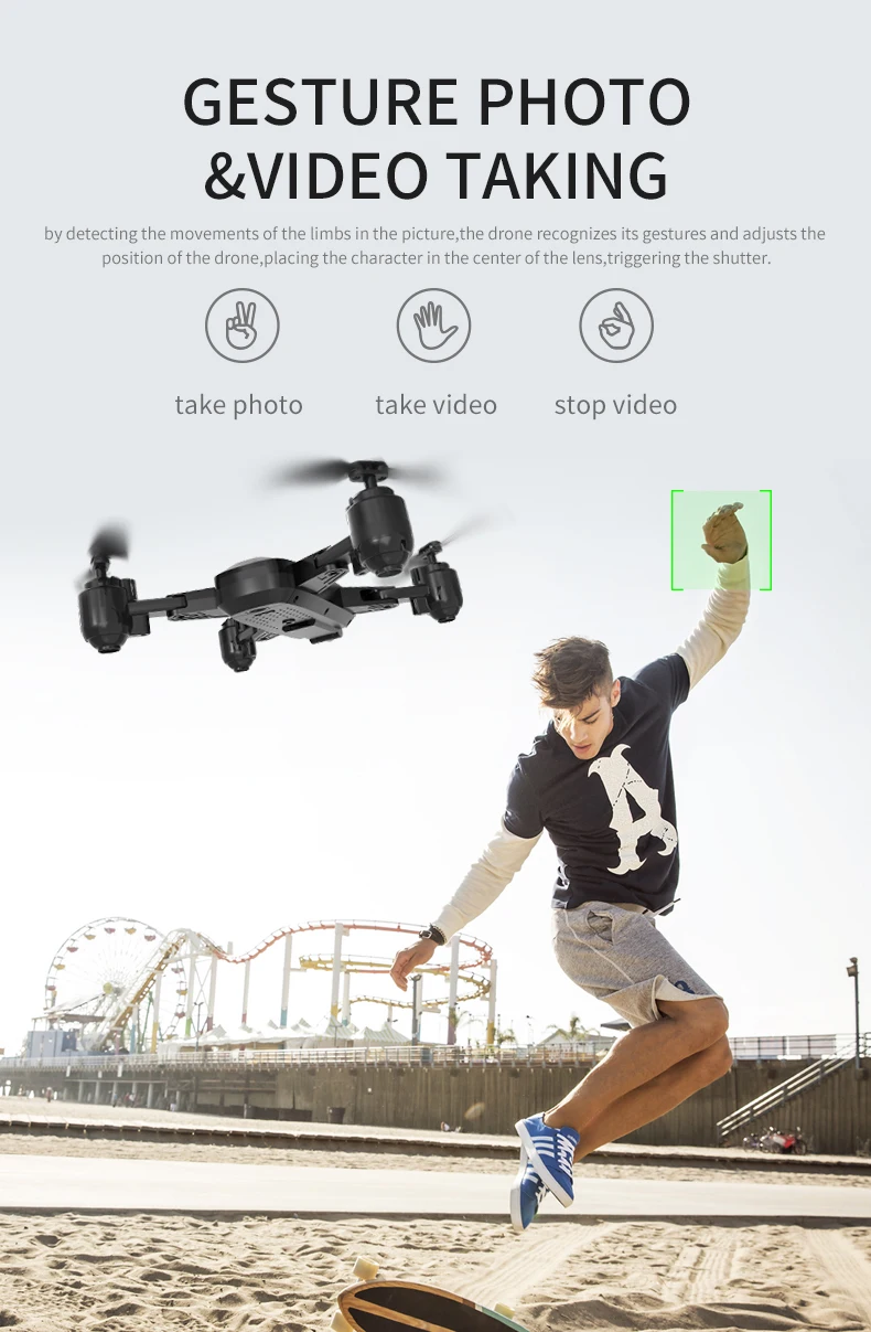 Профессиональный wifi FPV с 4K камерой широкоугольный HD режим удержания складной рычаг RC Квадрокоптер Дрон X Pro RTF Дрон для подарка