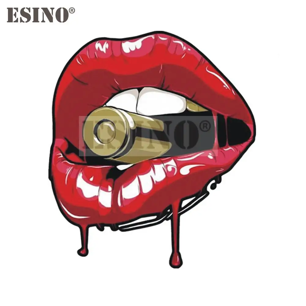 

Автомобильный Стайлинг, креативные забавные сексуальные губы с пулями, декоративные Стикеры, Мультяшные ПВХ наклейки, водонепроницаемые в...