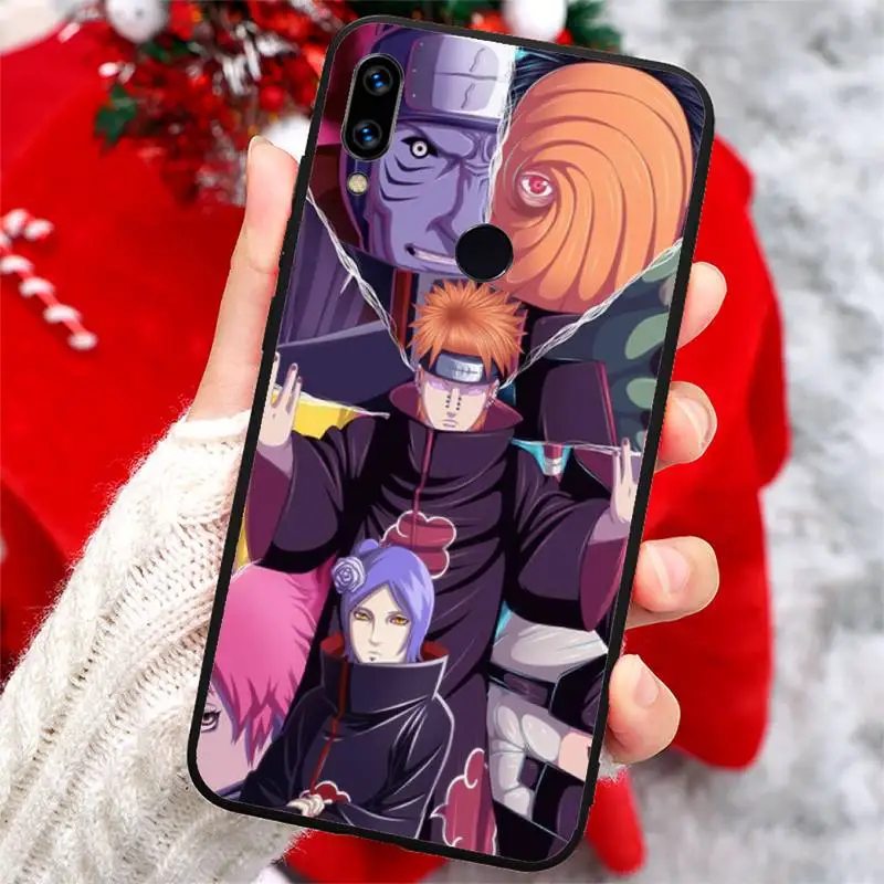 

Anime Naruto Akatsuki Sect Itachi Uchiha Phone Case For Xiaomi Redmi note 7 8 9 t k30 max3 9 s 10 pro lite