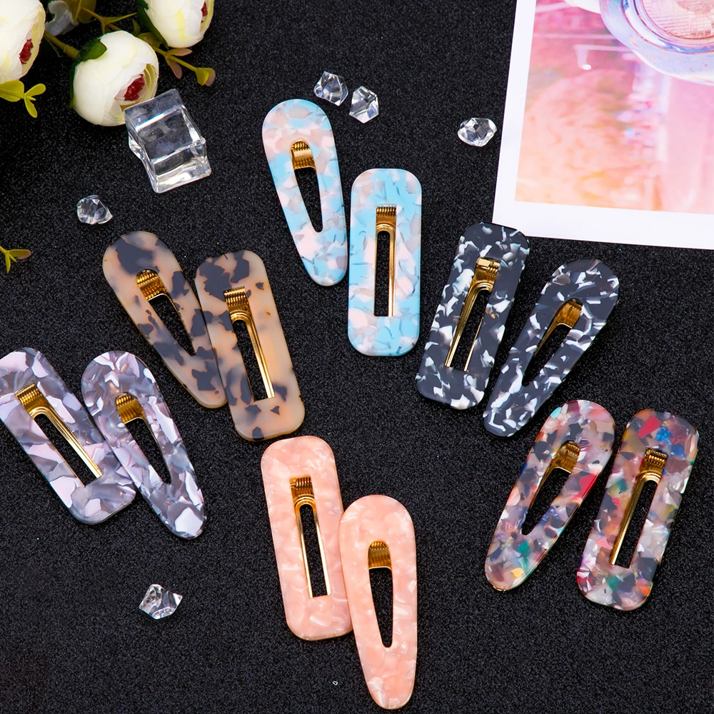 Заколки для волос в японском стиле девочек форме капли воды заколки с