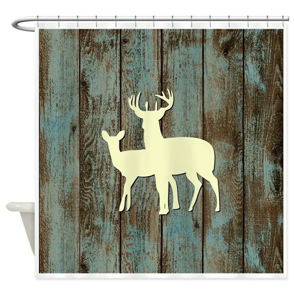 

Unique BIG RACK Decorative Fabric Shower Curtain