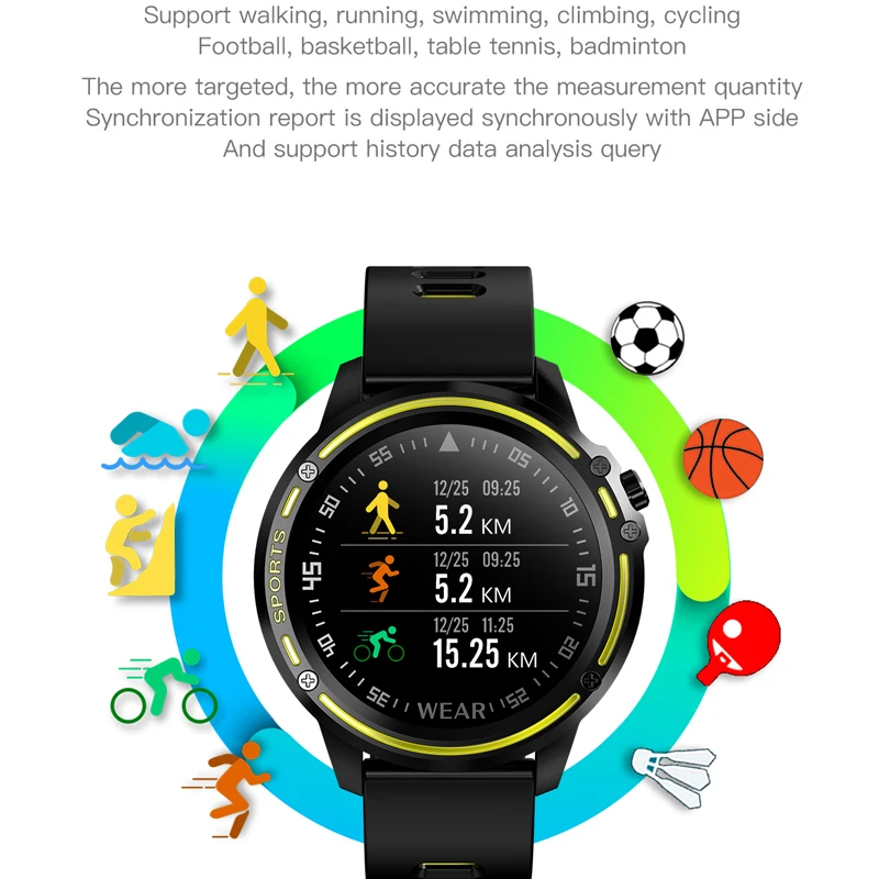 L8 Смарт часы для мужчин IP68 водонепроницаемый Reloj Hombre режим SmartWatch с кровяным