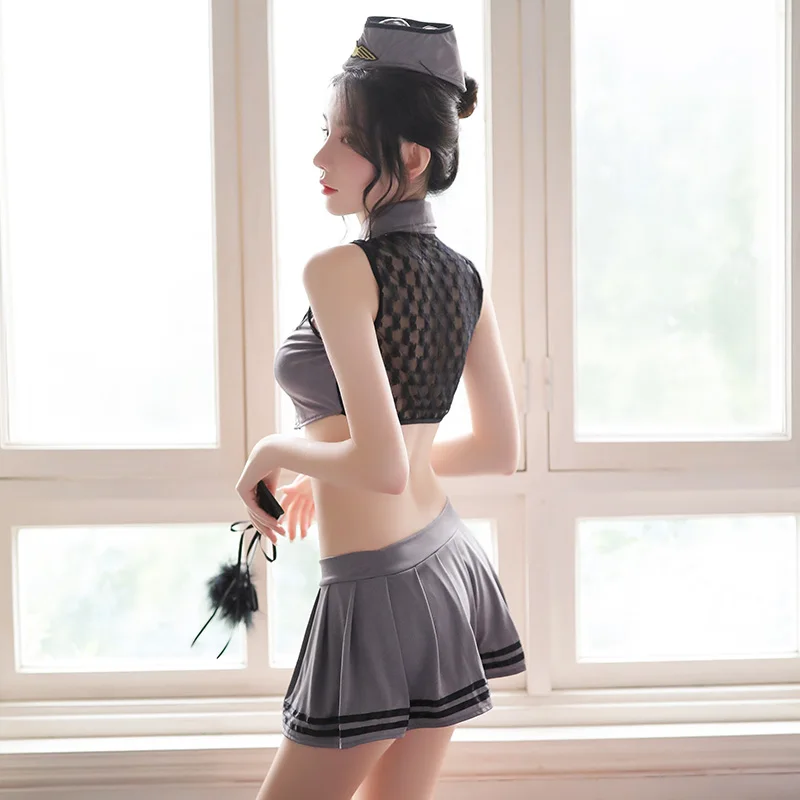 

New Stewardess Uniform Erotic Babydolls Erotic Underwear Sexy Lingerie Sexy Uniform Role Playing Game Uniform Secretary Loaded