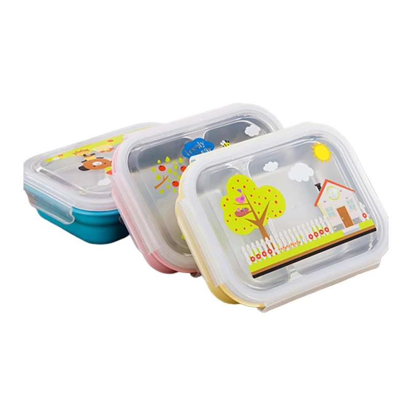 Портативный Ланч-бокс из нержавеющей стали 304 коробка для бенто контейнер