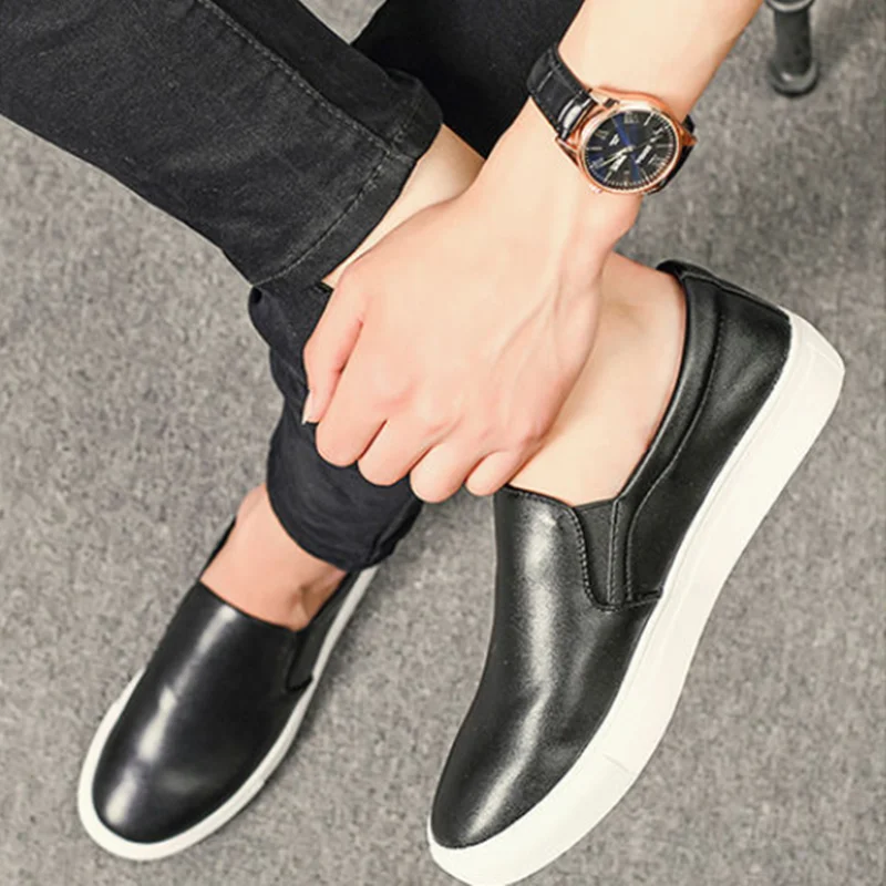 Недорогие мужские лоферы унисекс из натуральной кожи размера плюс 48 дышащие