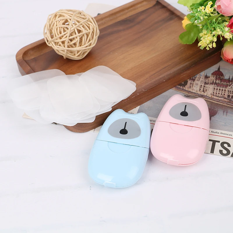 50 штук одноразовое мыло в коробке бумажная портативная коробка для мытья рук