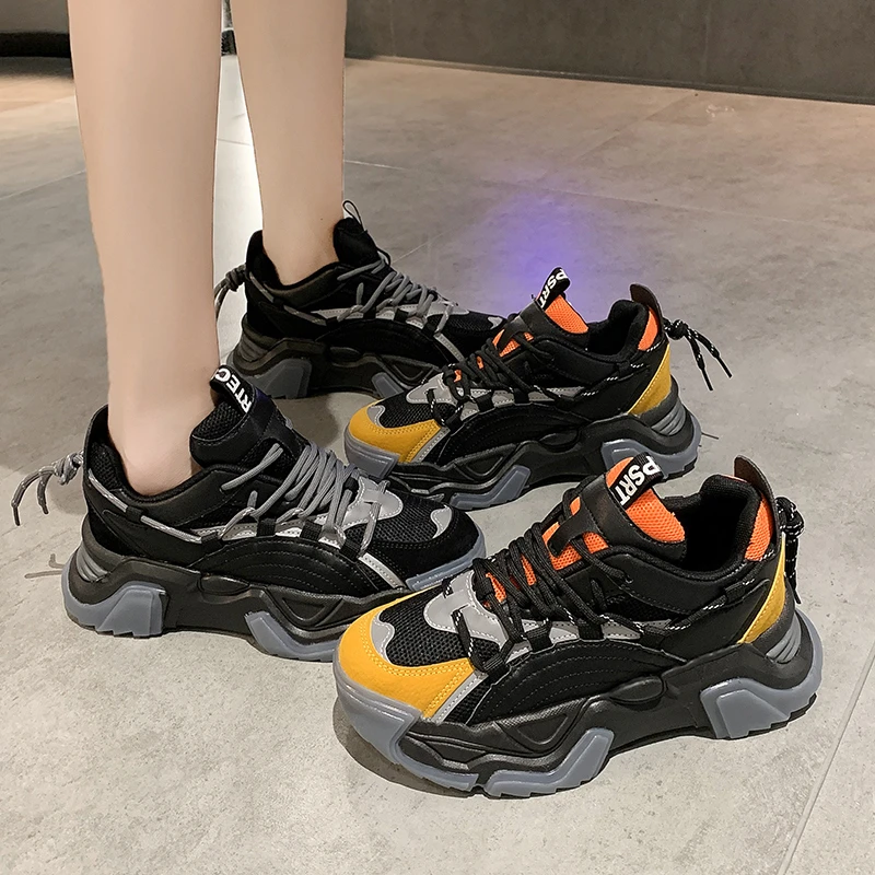 

Winter Platform Sneakers Women Shoes Fashion Reflective Casual Shoes Ladies Trainers Women Chunky Sneakers Sport Basket Femme
