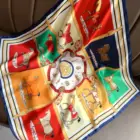 Весенняя шелковая квадратная бандана, шарф, дизайнерские маленькие шали и палантины с принтом лошадей, повязка на голову, платок, шарфы, шейный платок Bufanda