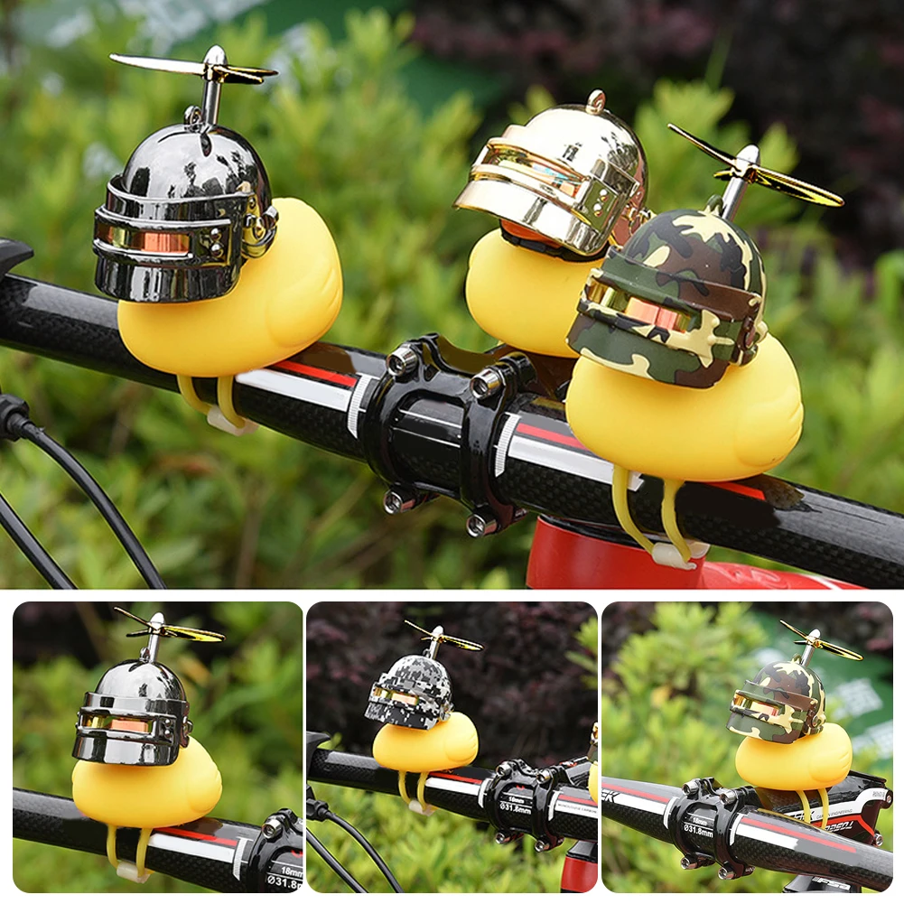 

Rubber Yellow Duck Toy Car Ornaments Dashboard Decoration with Propeller Helmet for Adults Kids Women gifts