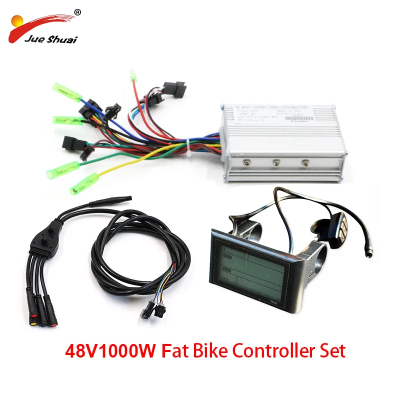 Комплект электрического контроллера для толстых велосипедов JS 48 В 1000 Вт