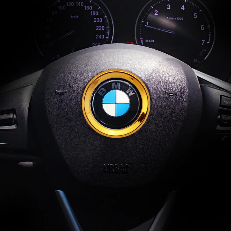 ABS steering wheel trim decorative center emblem frame sticker accessories for M3 M5 E36 E46 E60 E90 E92 BMW X1 F48 X3 X5 X6 F10 |