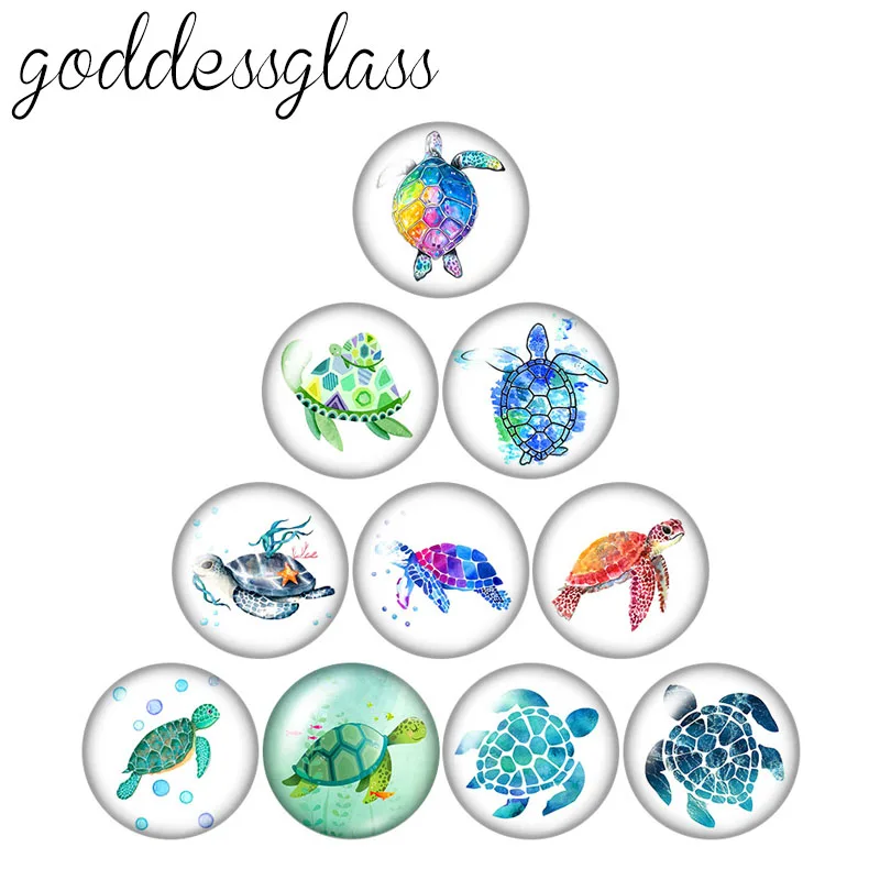 Морская черепаха пингвина белого медведя и рыбы 10 шт. Смешанные 12 мм/18 мм/20 мм/25 мм