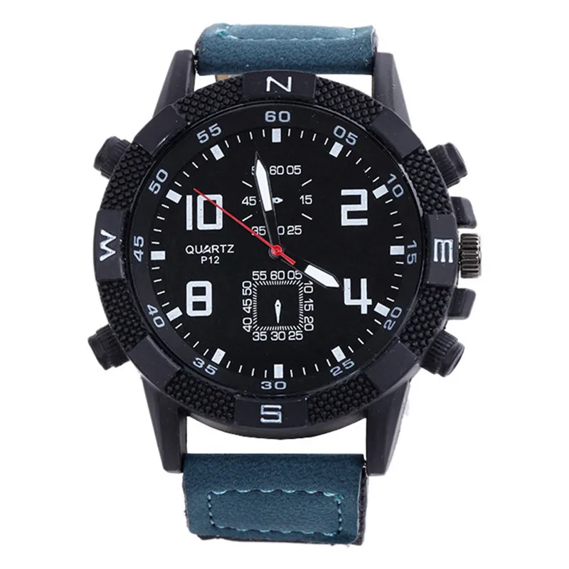 Новое поступление повседневные кварцевые часы с кожаным ремешком Лидер продаж