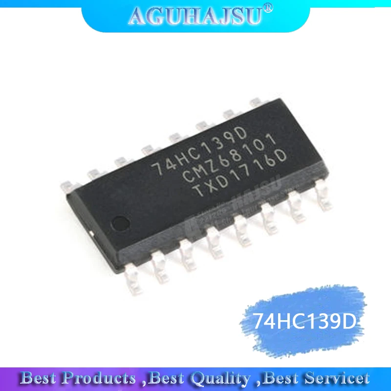 10 шт./лот 74HC139D 74HC139 SOP пакет двойной 2-4 линии декодер/demultiplexer новый оригинальный |