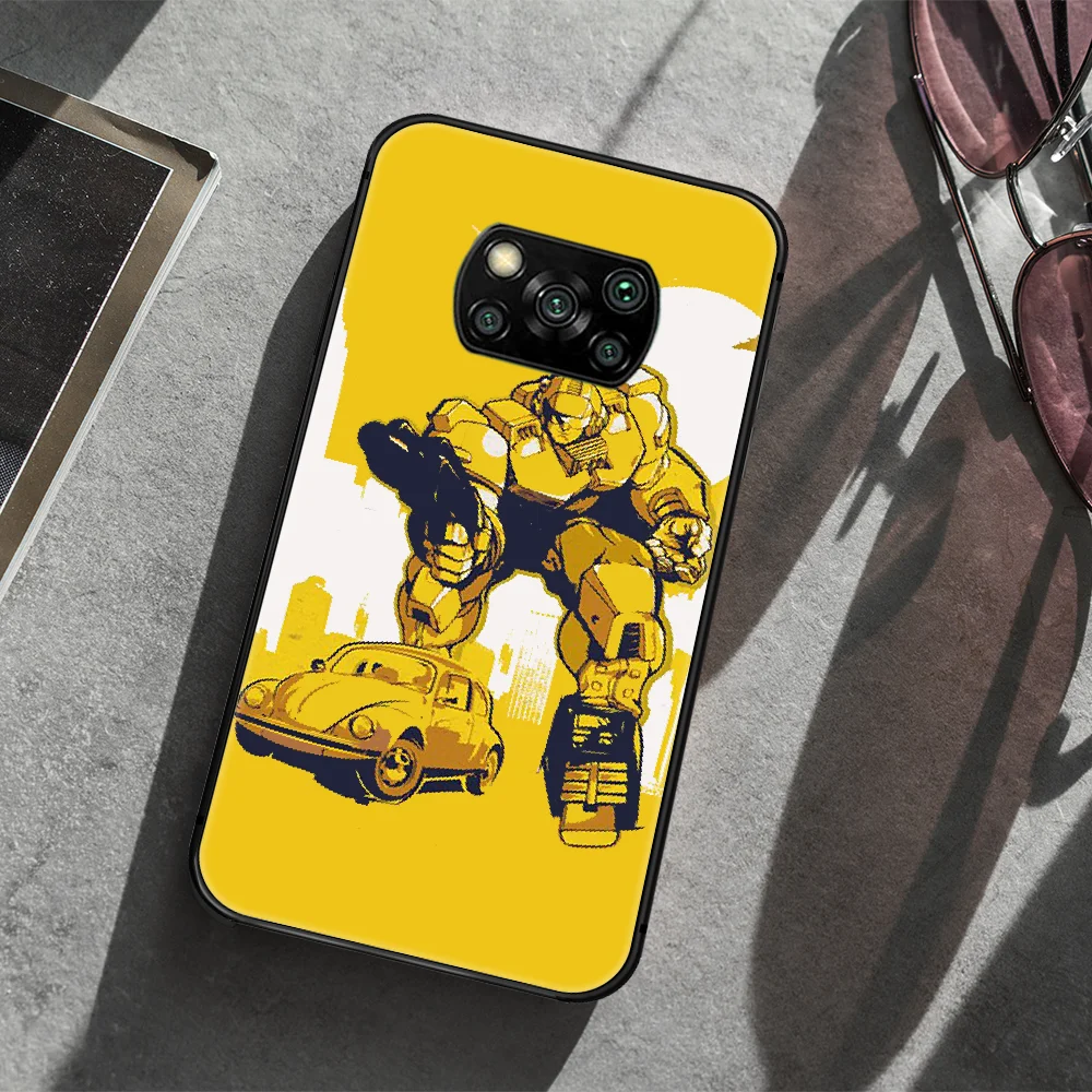 

Transformers Bumblebee Phone case Cover Hull For Xiaomi Mi A2 A3 8 9 9T Note 10 Se Lite Pro black Back Luxury Prime Pretty Shell