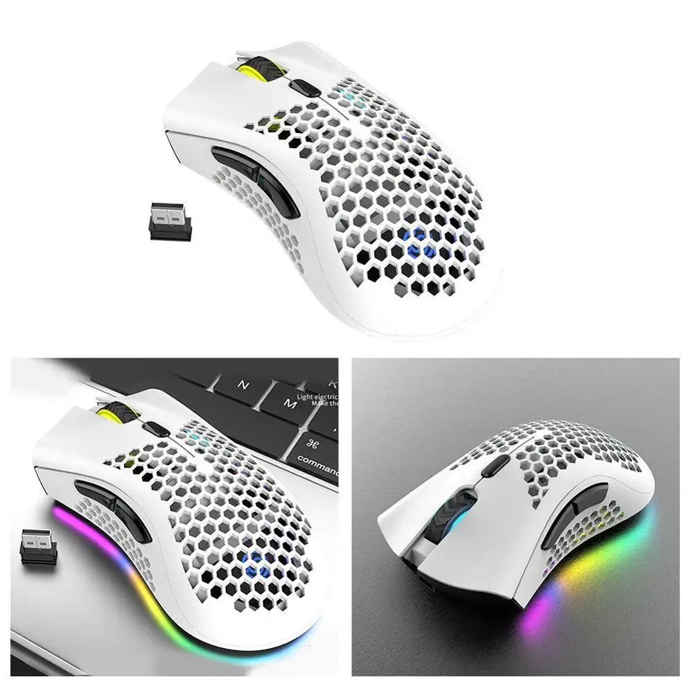 BM600 2 4 GHz беспроводная мышь 1600DPI Регулируемая USB перезаряжаемая сотовая оптическая