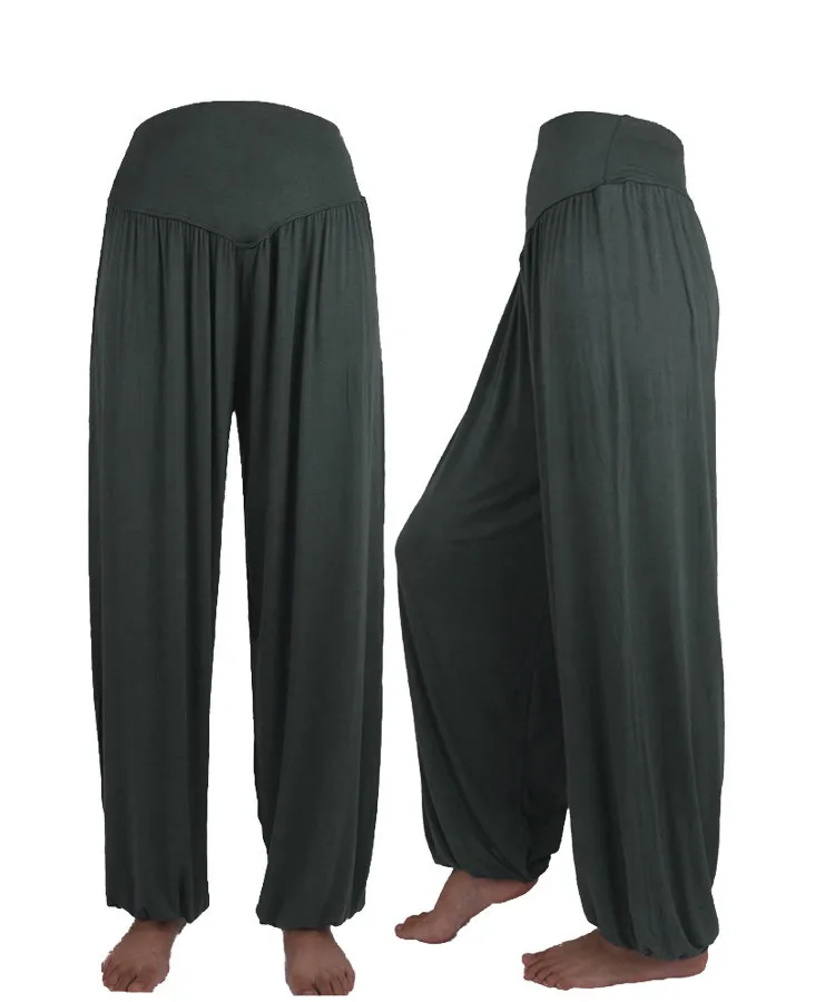 Брюки для женщин с эластичным поясом однотонные Свободные повседневные из